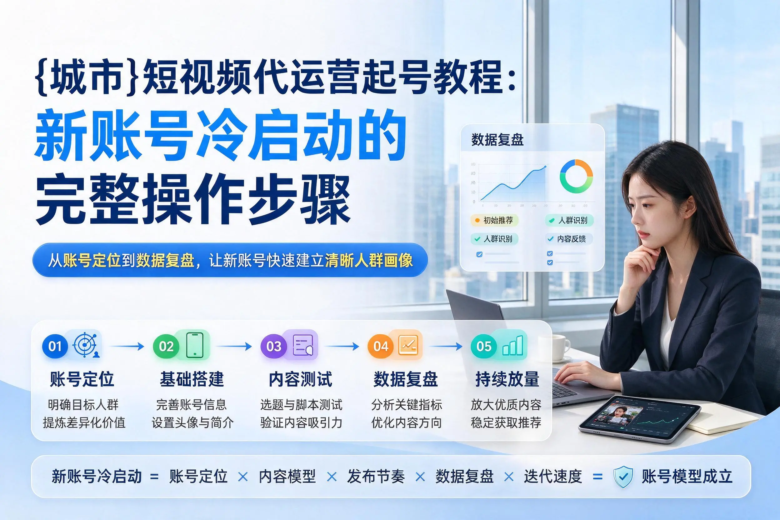 定西短视频代运营起号教程:新账号冷启动的完整操作步骤