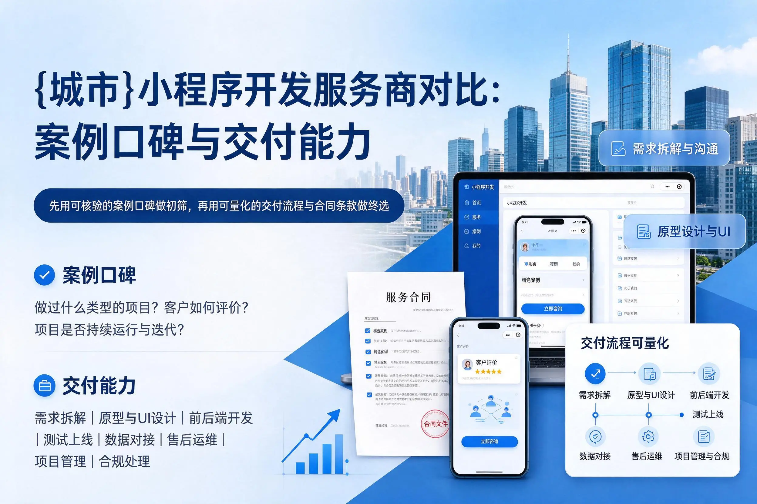定西小程序开发服务商对比:案例口碑与交付能力