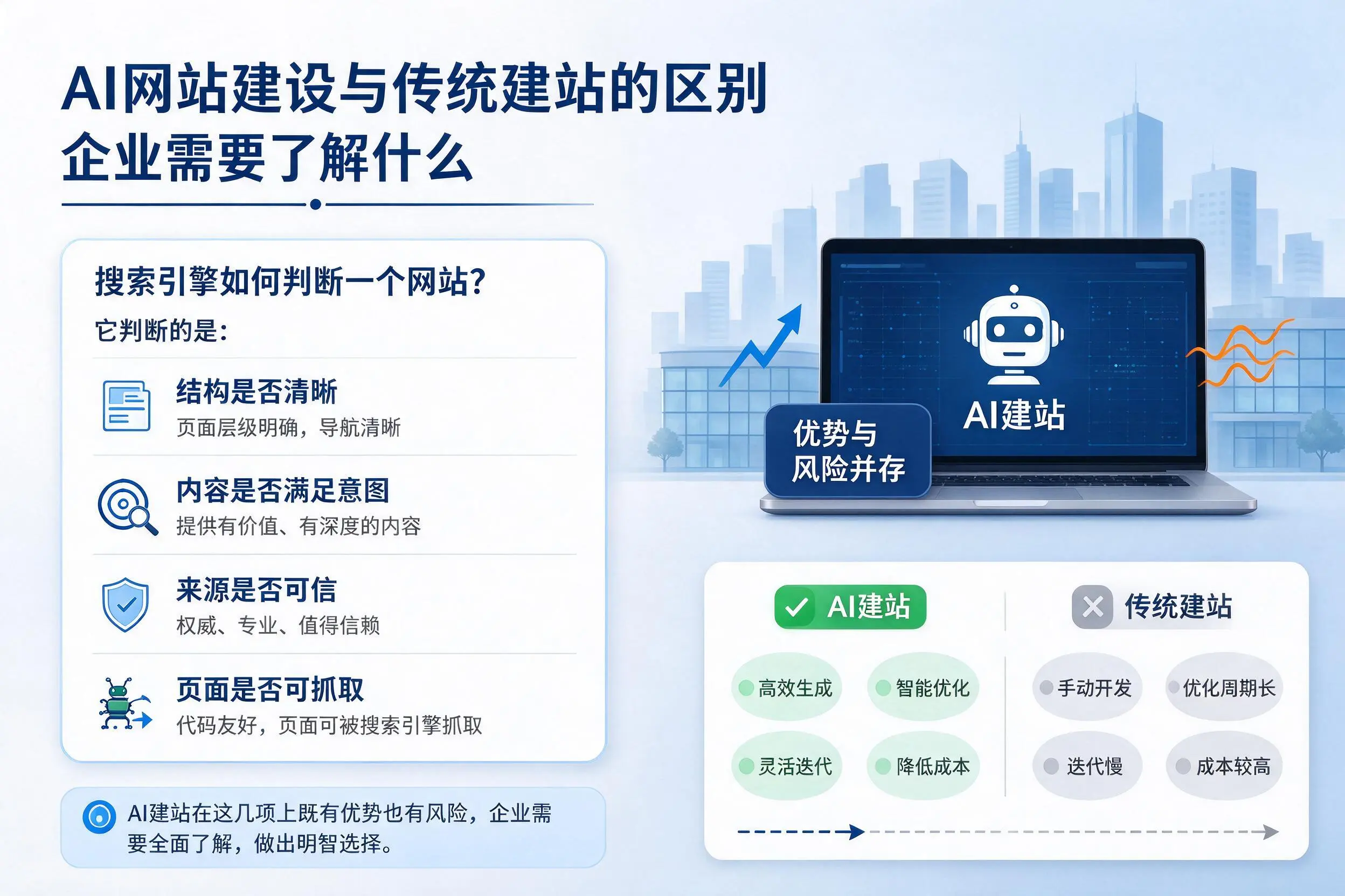 AI网站建设与传统建站的区别，定西企业需要了解什么