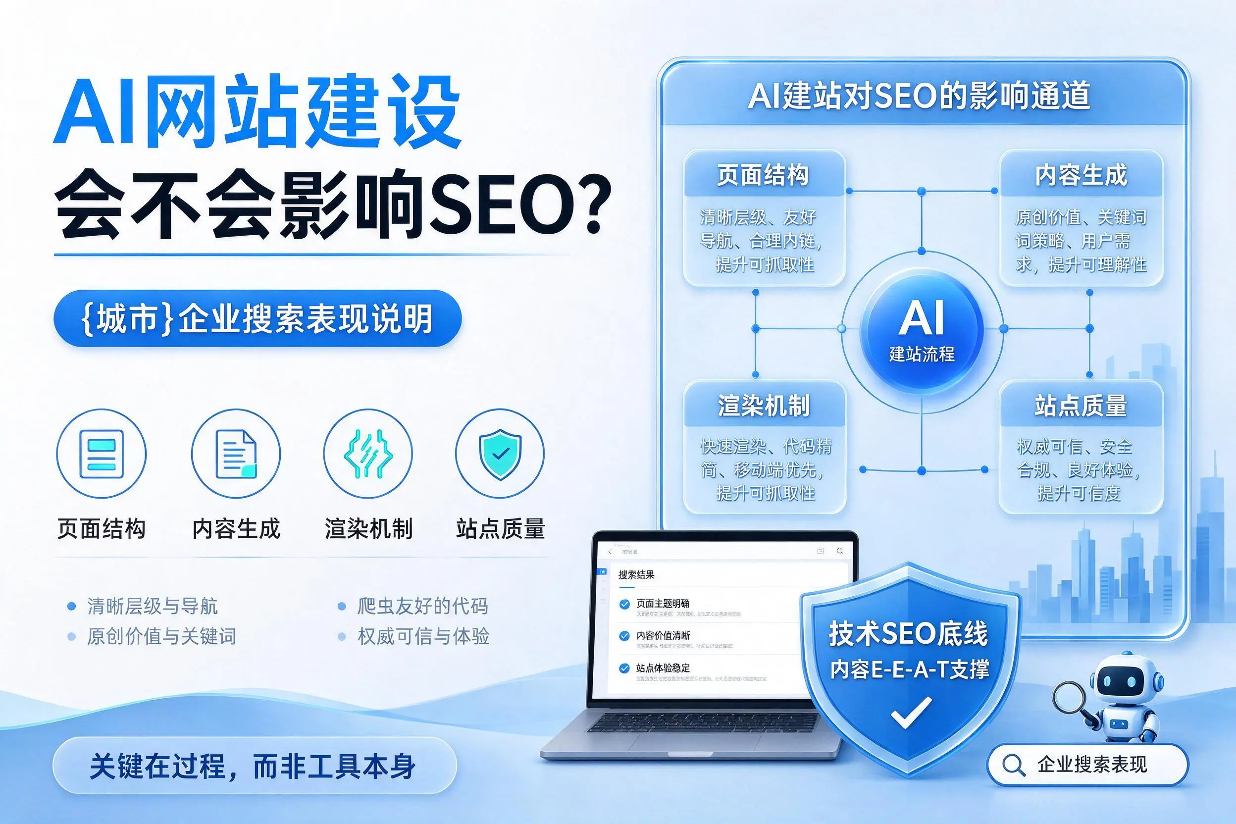 AI网站建设会不会影响SEO？定西企业搜索表现说明
