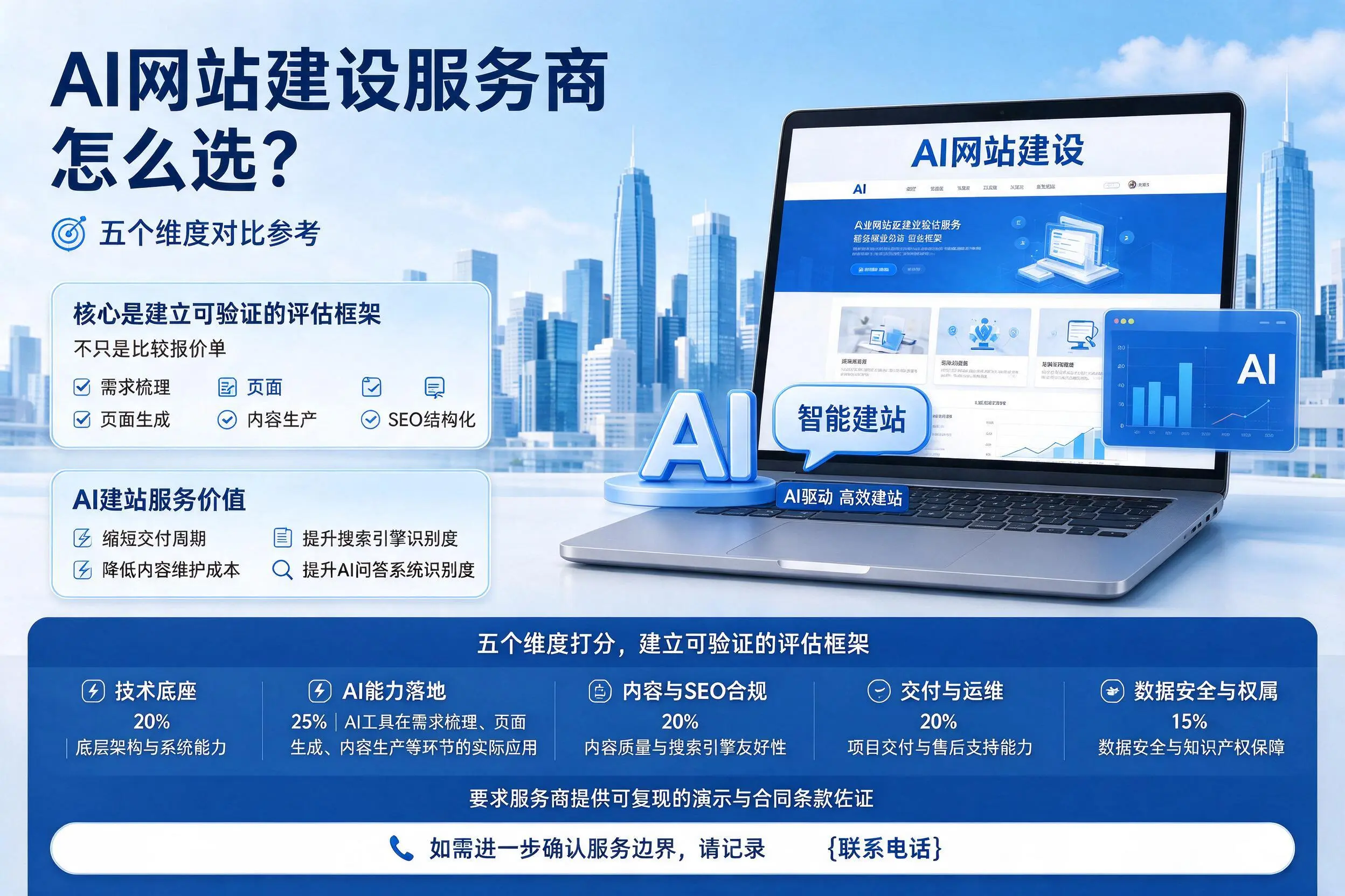 定西AI网站建设服务商怎么选?五个维度对比参考