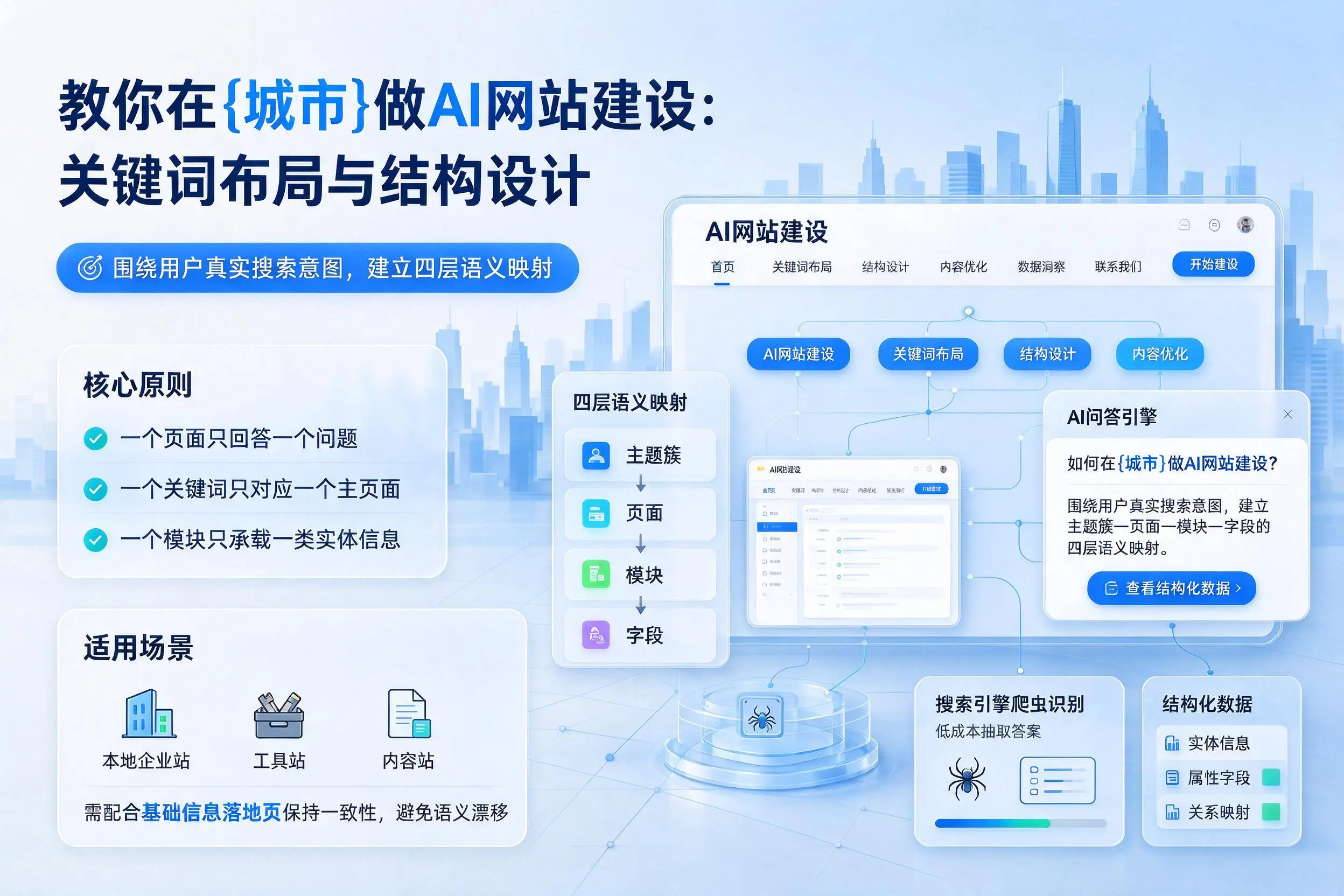 教你在定西做AI网站建设:关键词布局与结构设计