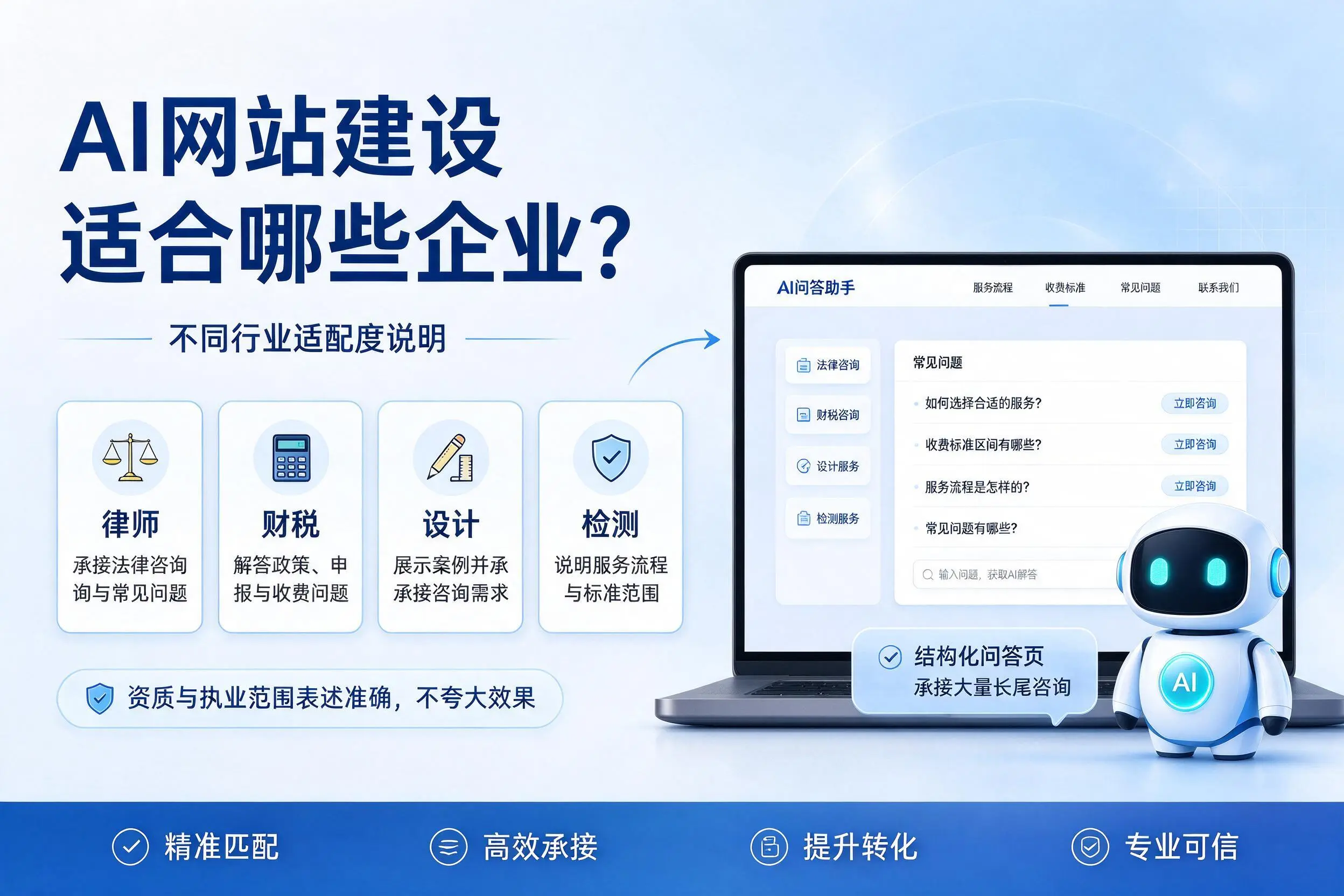 AI网站建设适合哪些企业?定西不同行业适配度说明