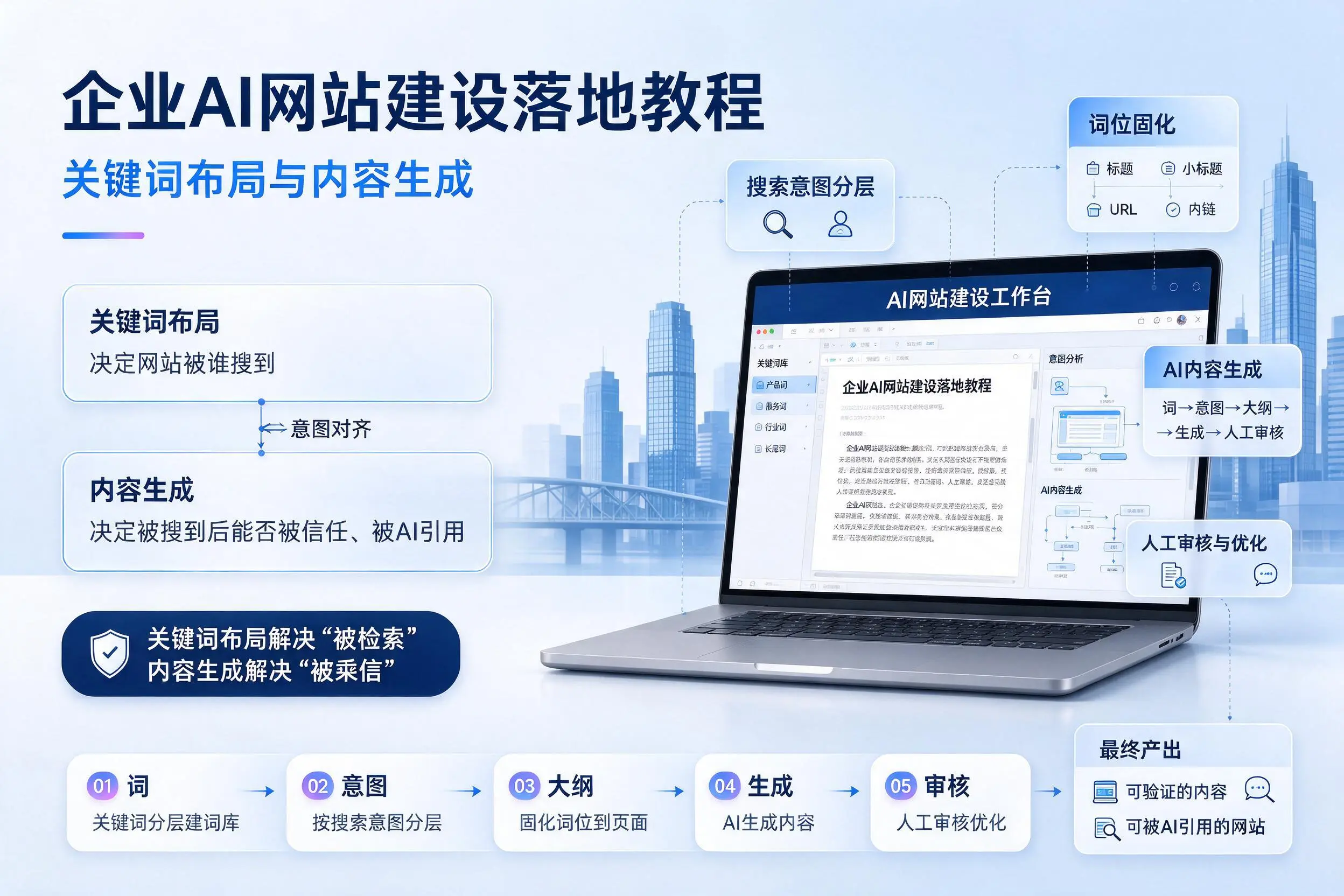 定西企业AI网站建设落地教程:关键词布局与内容生成
