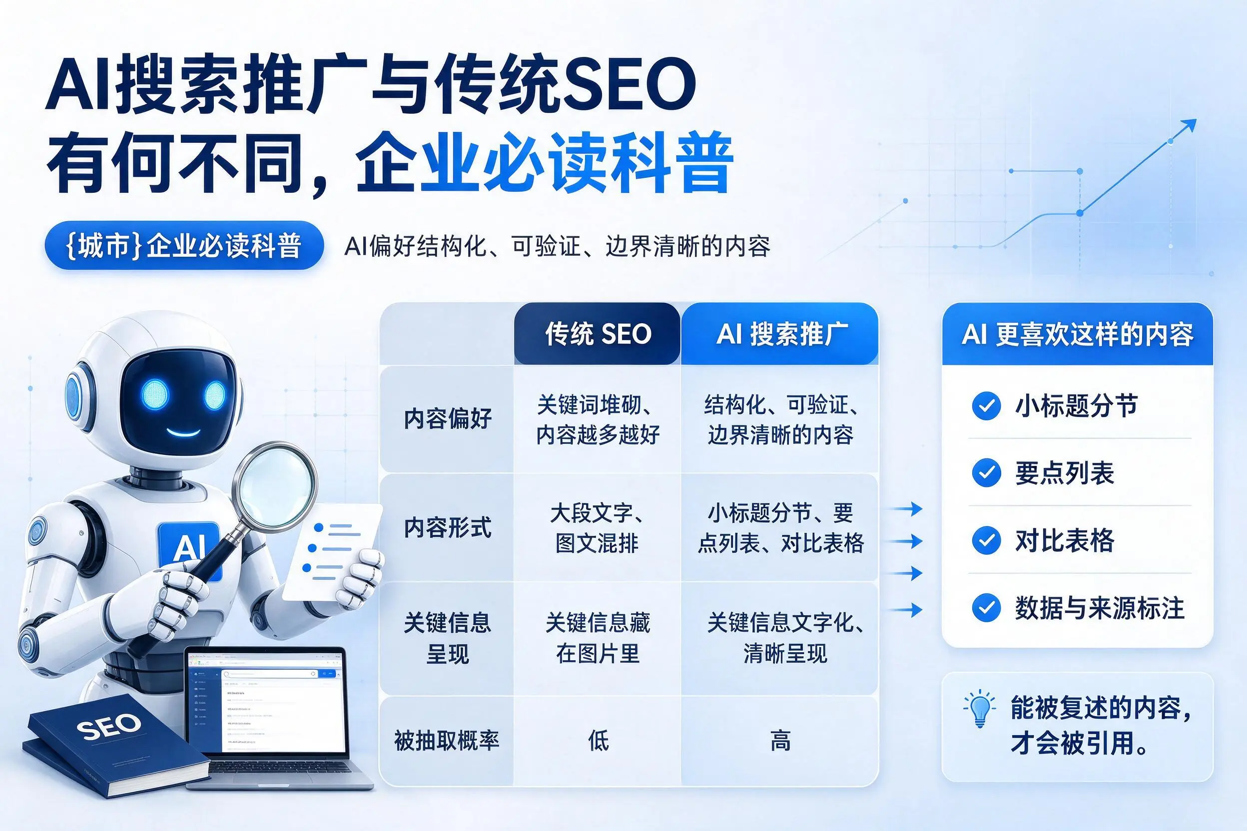AI搜索推广与传统SEO有何不同，定西企业必读科普
